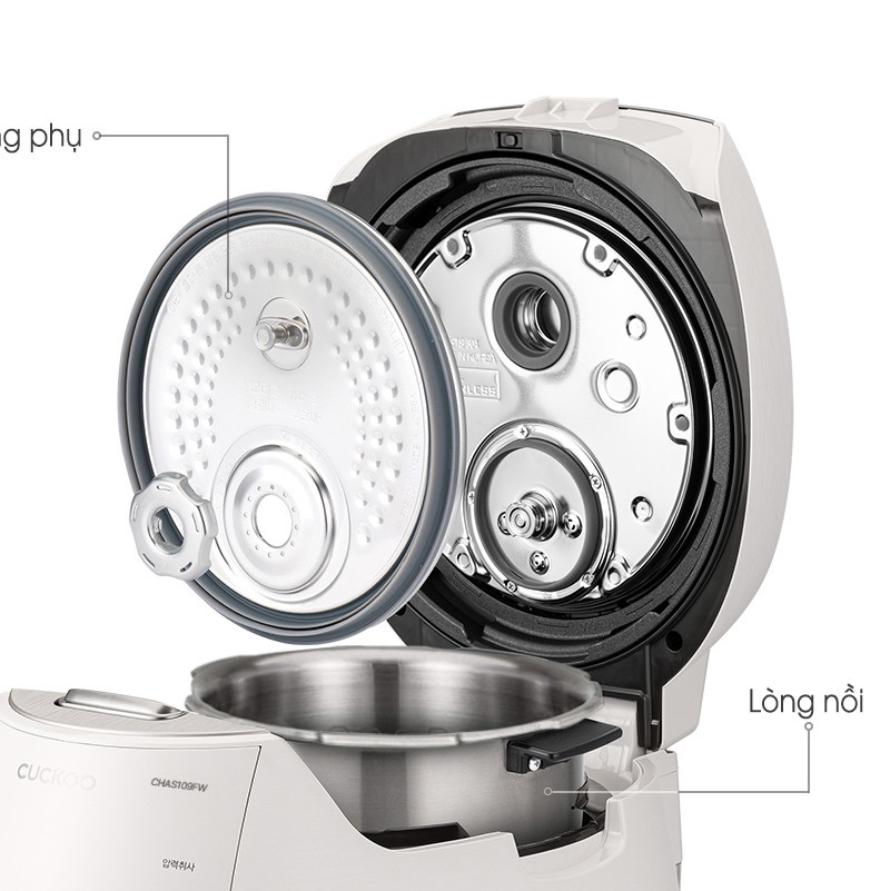 Nồi cơm điện cao tần áp suất Cuckoo 1.8 lít CRP-CHAS109FB