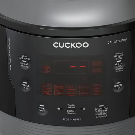 Nồi cơm điện tử áp suất Cuckoo 1.8 lít CRP-QSBC1000F