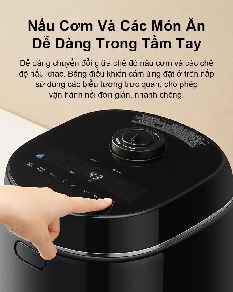Nồi cơm điện tử Panasonic 1.8 lít SR-DM184KRA