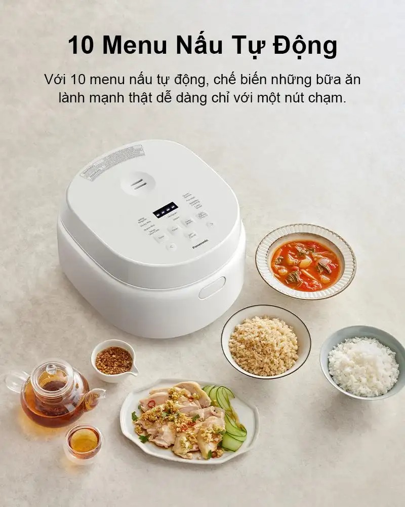 Nồi cơm điện tử Panasonic 1 lít SR-DL104WRA