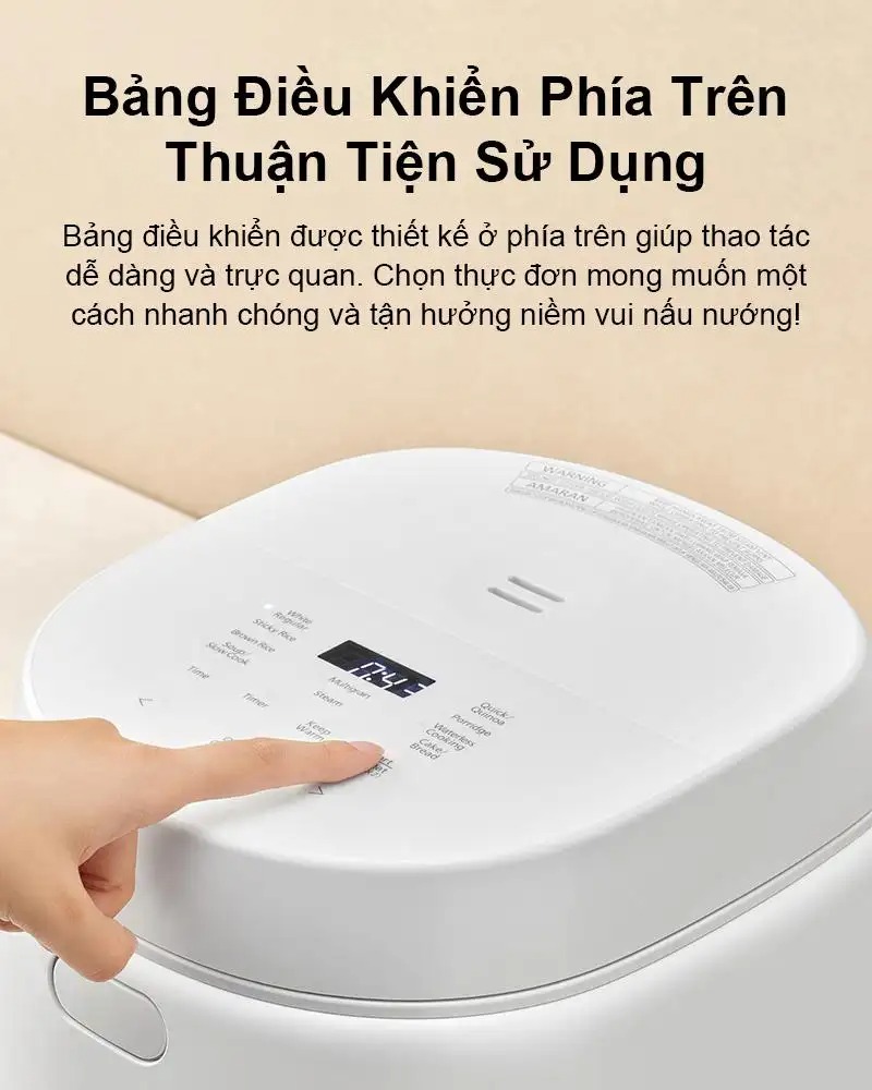 Nồi cơm điện tử Panasonic 1 lít SR-DL104WRA