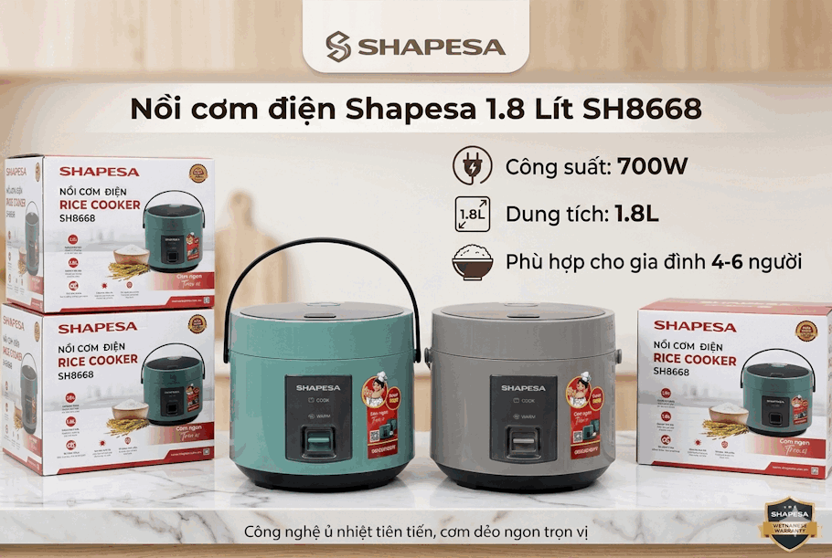 Shapesa 1.8 lít SH8668
