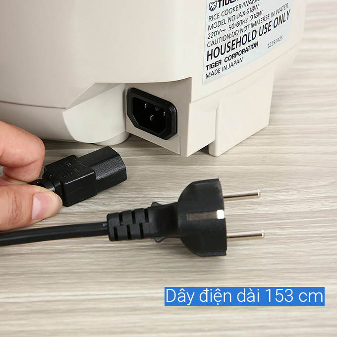 Nồi cơm điện tử Tiger 1.8 lít JAX-S18W
