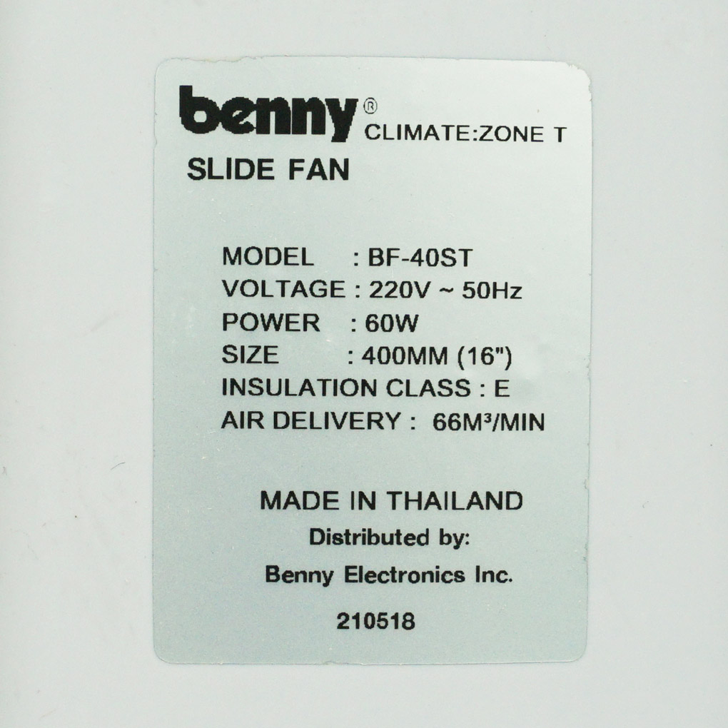 Quạt lửng Benny BF40ST