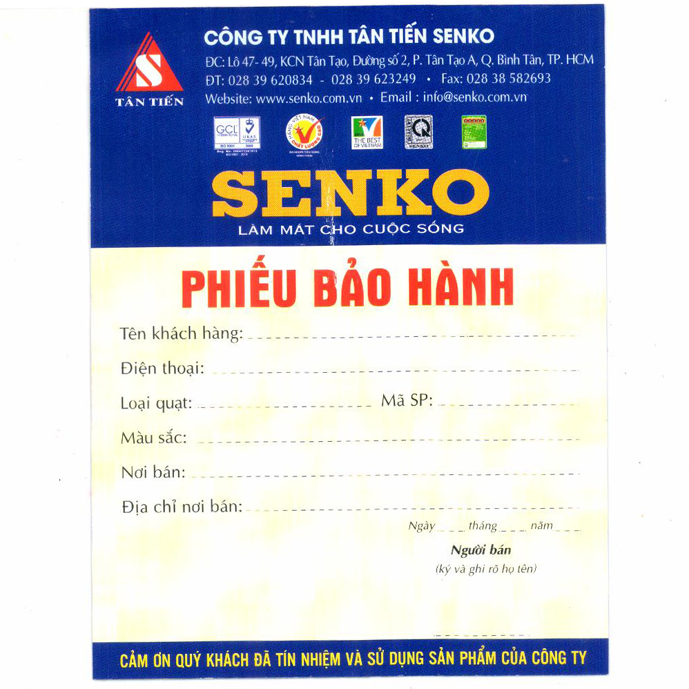 Quạt tản Senko BD230
