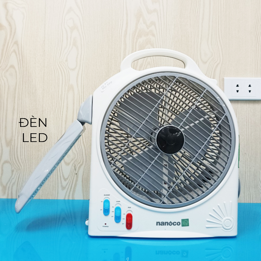 Quạt tích điện Nanoco NRF1277 có đèn LED