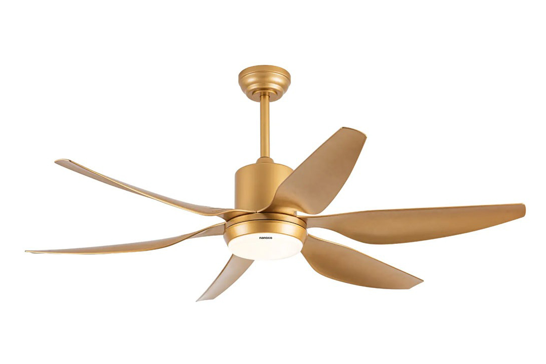 Quạt trần Nanoco 6 cánh NCF5462-GL/SL, có đèn, có khiển