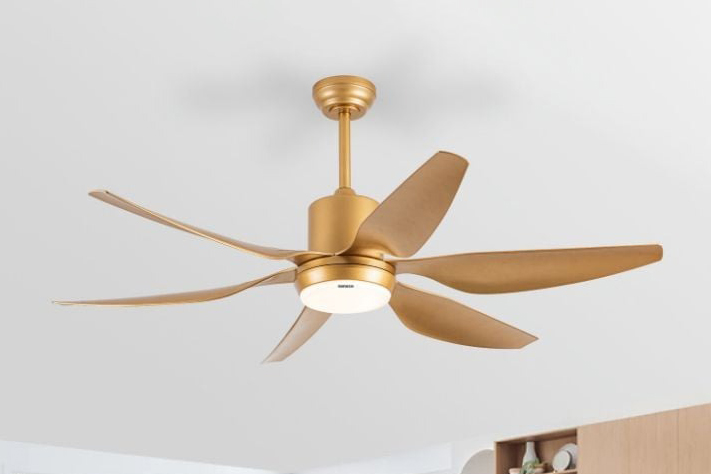 Quạt trần Nanoco 6 cánh NCF5462-GL/SL, có đèn, có khiển