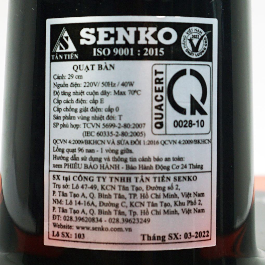 thông số kỹ thuật