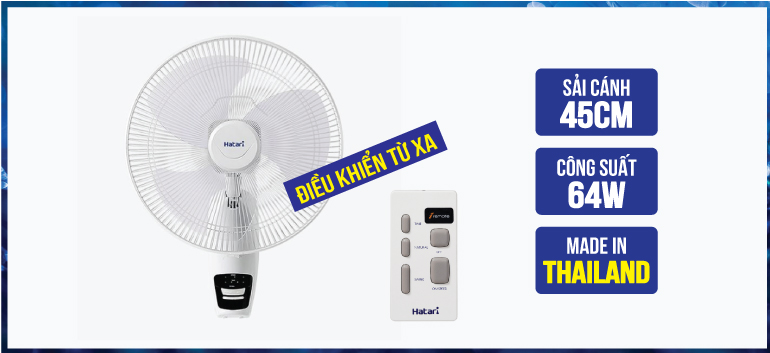 Quạt treo tường Hatari HF-W18R1