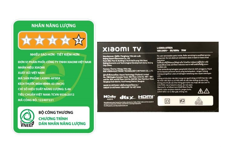 Tivi Xiaomi Smart Full HD 43 inch L43MA-AFSEA 2025