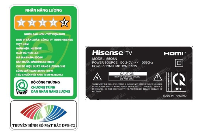 Tivi Hisense Qled 4K 55 inch 55Q6N