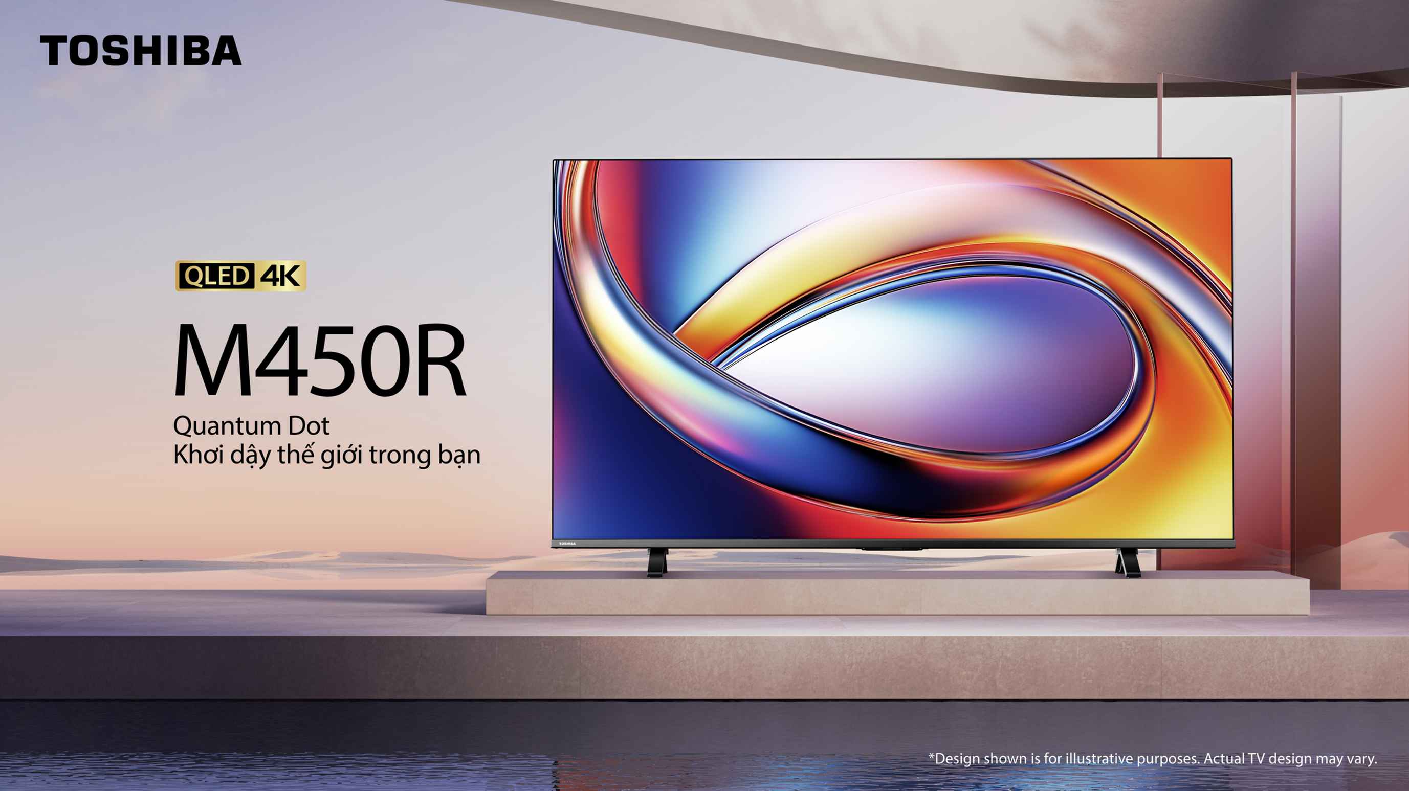 Tivi QLED Toshiba AI 4K 43 inch 43M450RP