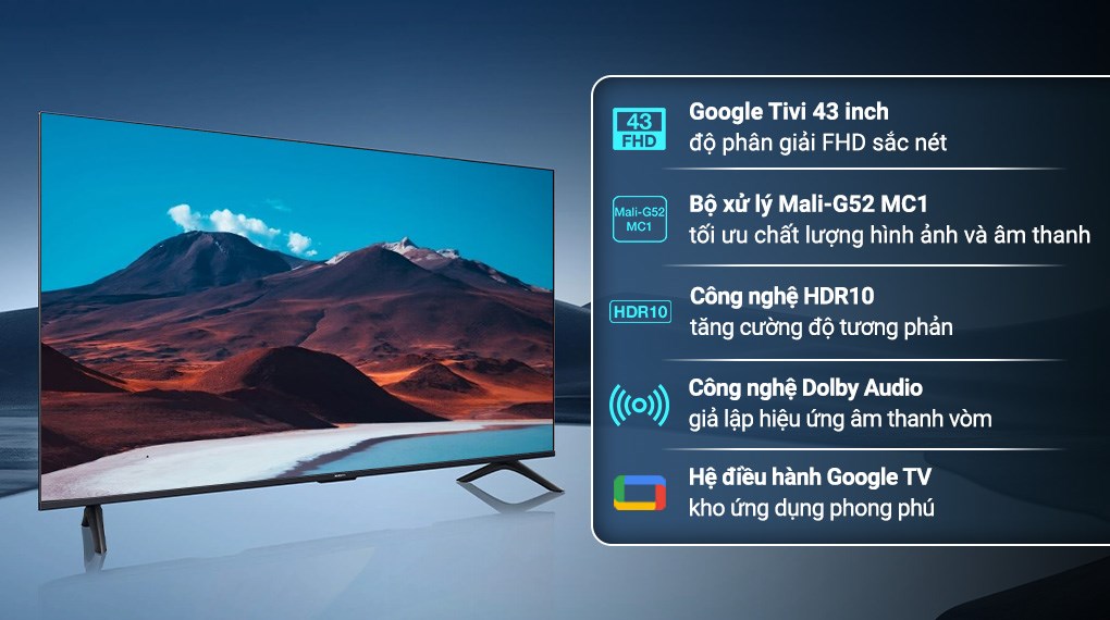Các tính năng nổi bật của tivi này