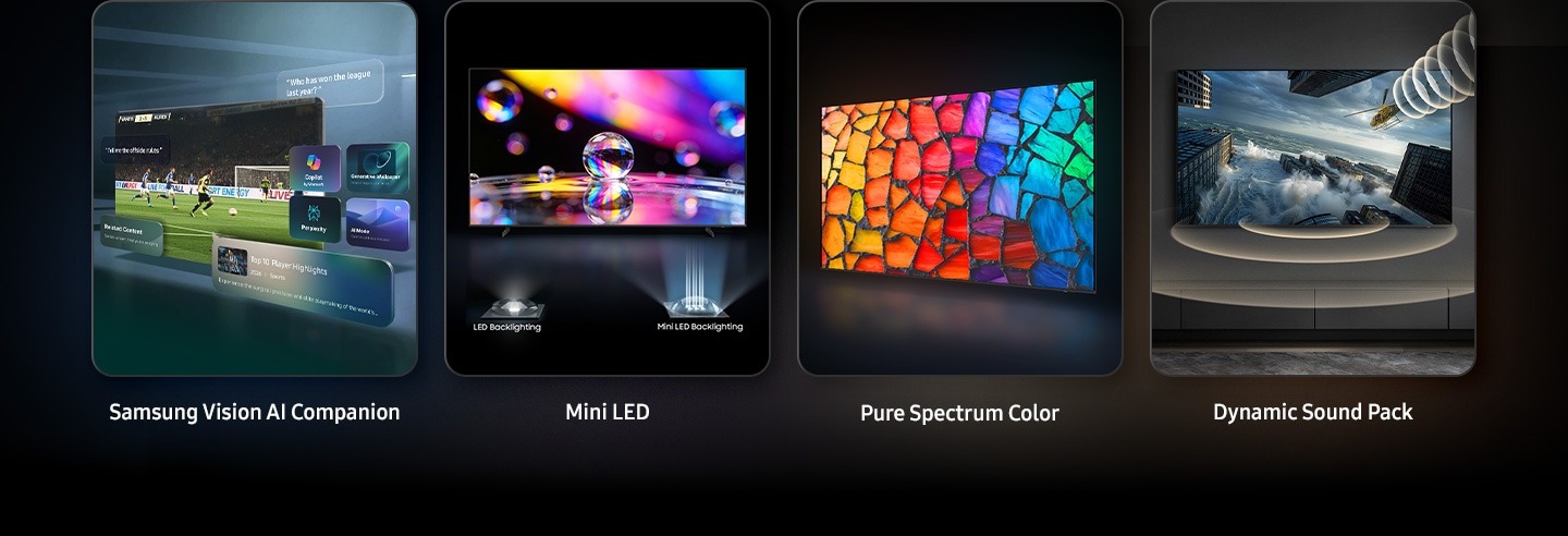 Những đặc điểm công nghệ nổi bật trên tivi samsung mini led M70HAKXXV