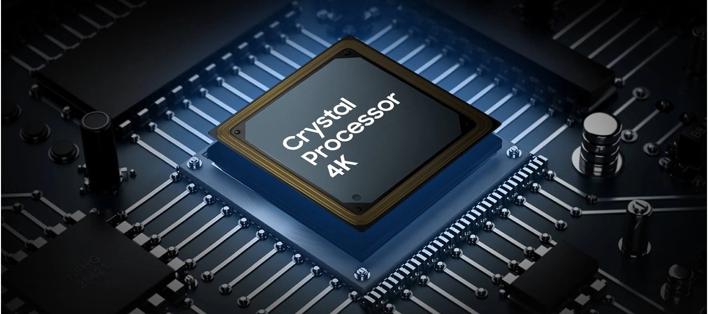 Chip 4K Crystal với hiệu năng mạnh mẽ trên tivi samsung 