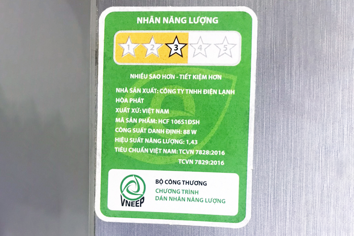 Tủ bảo quản 107 lít Hòa Phát HCF-106S1ĐSH 1 ngăn