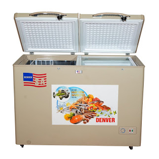 Tủ bảo quản Denver inverter AS500HDI 2 ngăn đông mát lòng inox