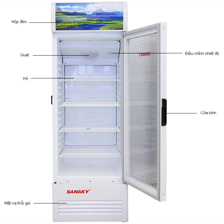 Tủ mát Sanaky 308 lít VH-308KL - 1 cánh, dàn nhôm
