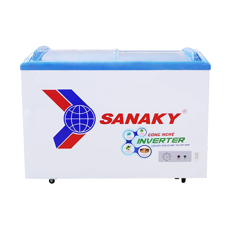 Tủ bảo quản kính cong Sanaky 340 lít VH-4899K3, inverter
