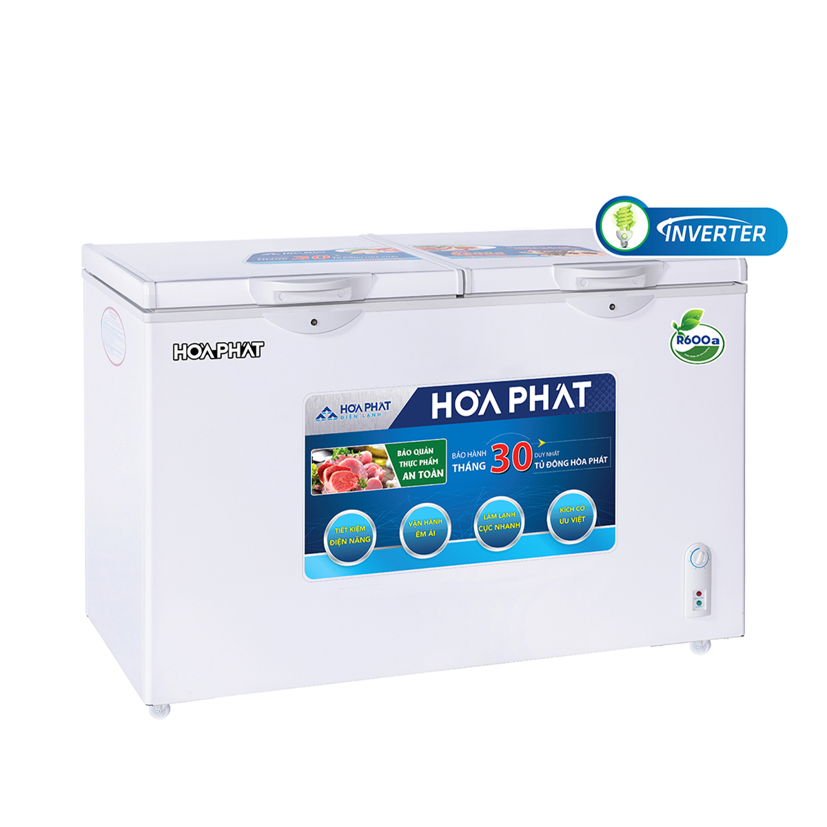 Tủ đông Hòa Phát 352 lít Inverter HCFI-666S1Đ2 - 1 ngăn đông