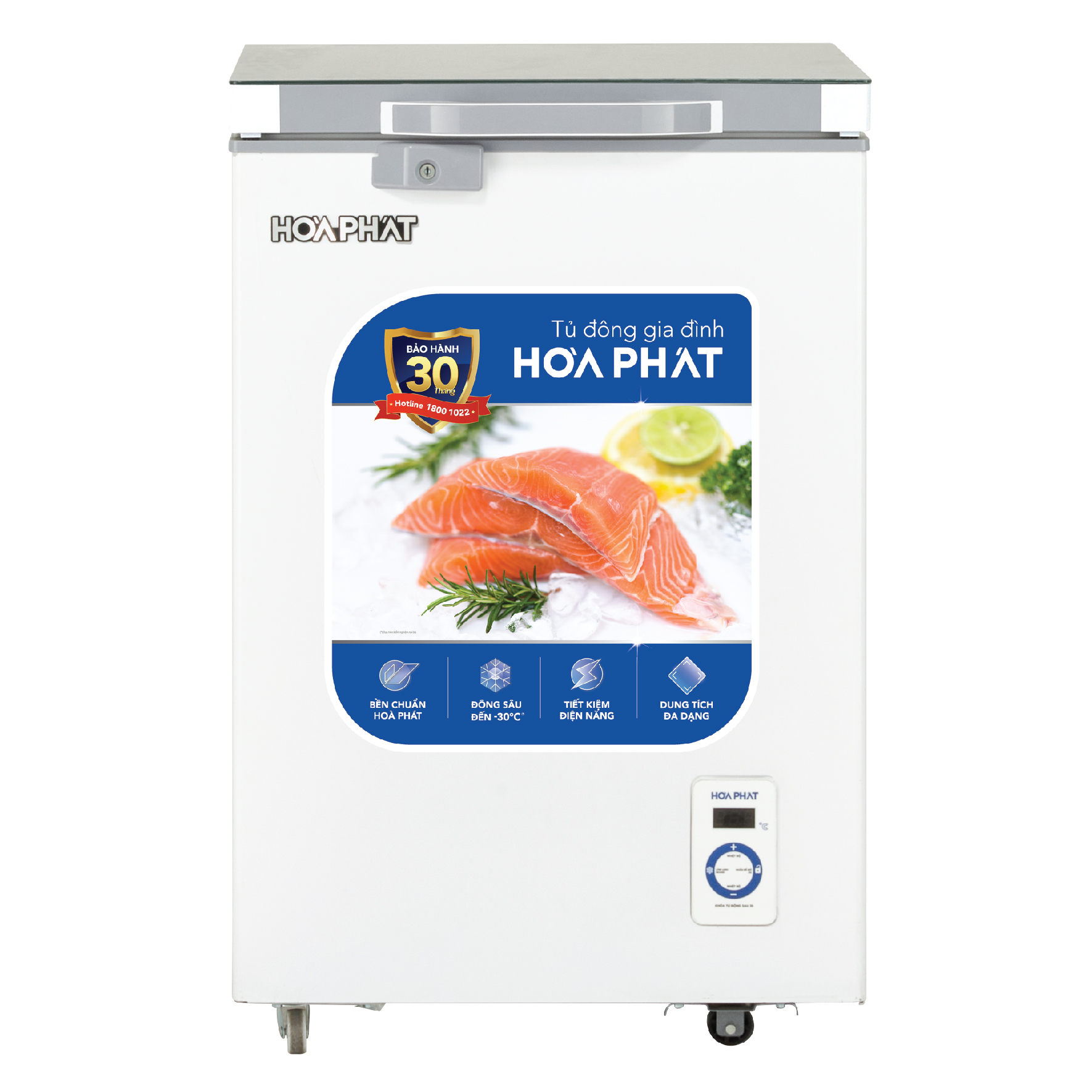 Tủ bảo quản 1 ngăn mặt kính 107L Hòa Phát HPF- AD6107.T1