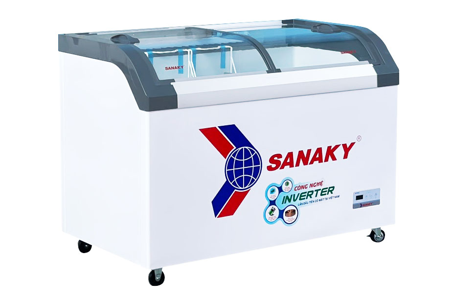 Tủ đông kính cong Sanaky inverter 350 lít VH-4899K3B