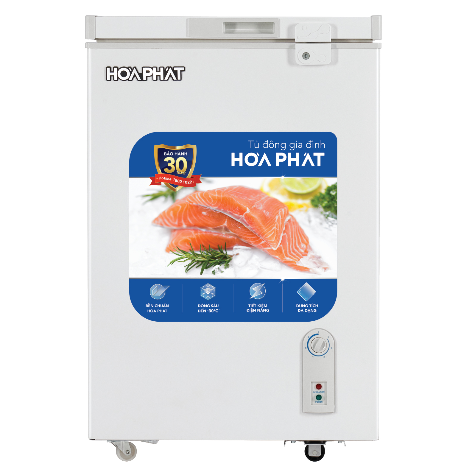 Tủ bảo quản 1 ngăn đông Hòa Phát 107L HPF-AD6107