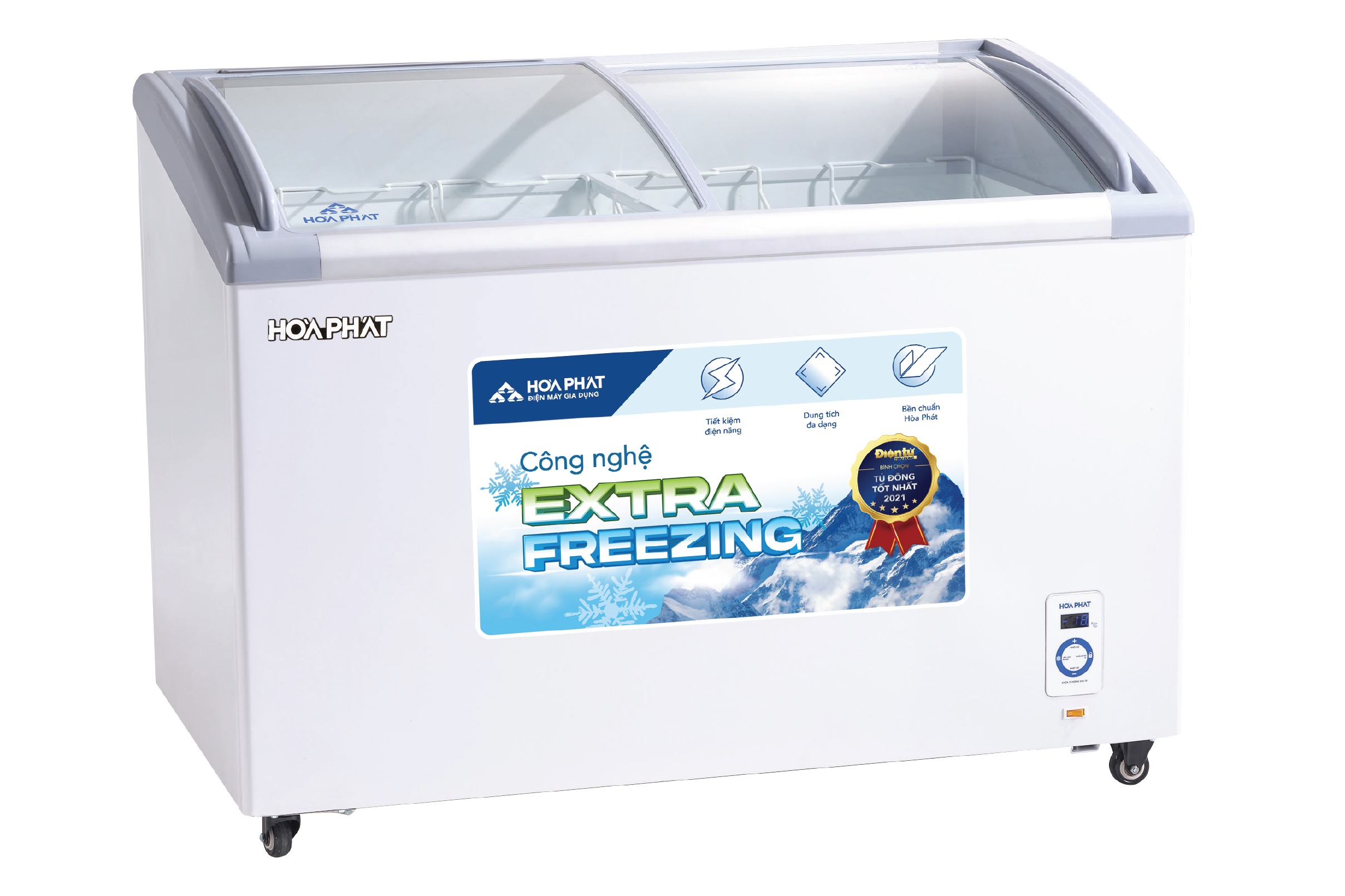 Tủ bảo quản kính cong Hòa Phát 1 ngăn 280L HPF- AD6280.C1