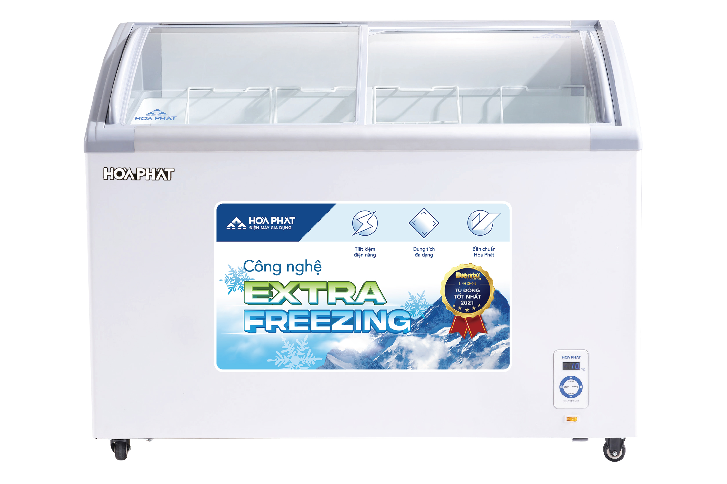 Tủ bảo quản kính cong Hòa Phát 1 ngăn 451 lít HSF AD6451.C1