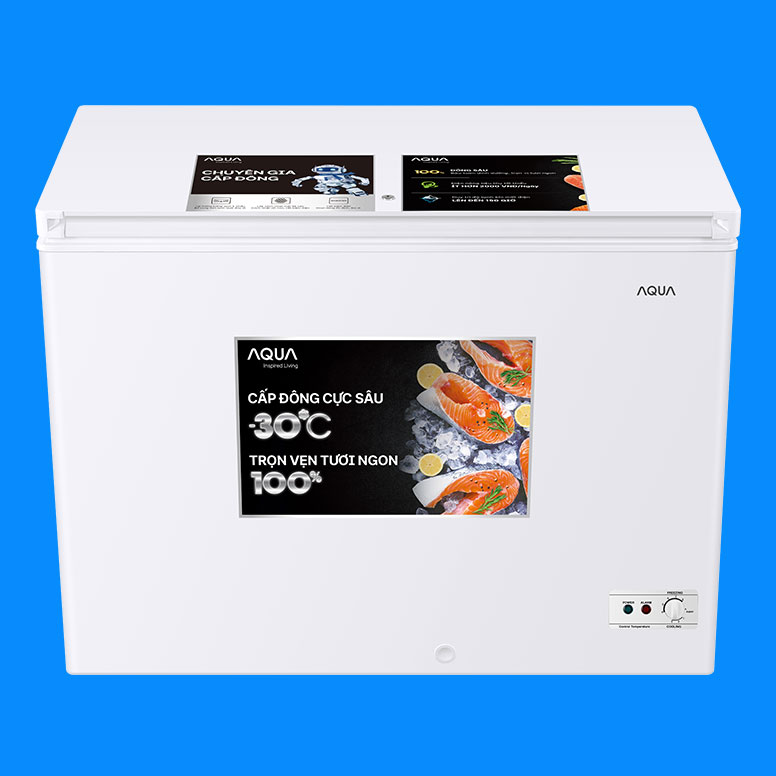 Tủ bảo quản Aqua 1 ngăn đông Inverter 301L AQF-C4001E