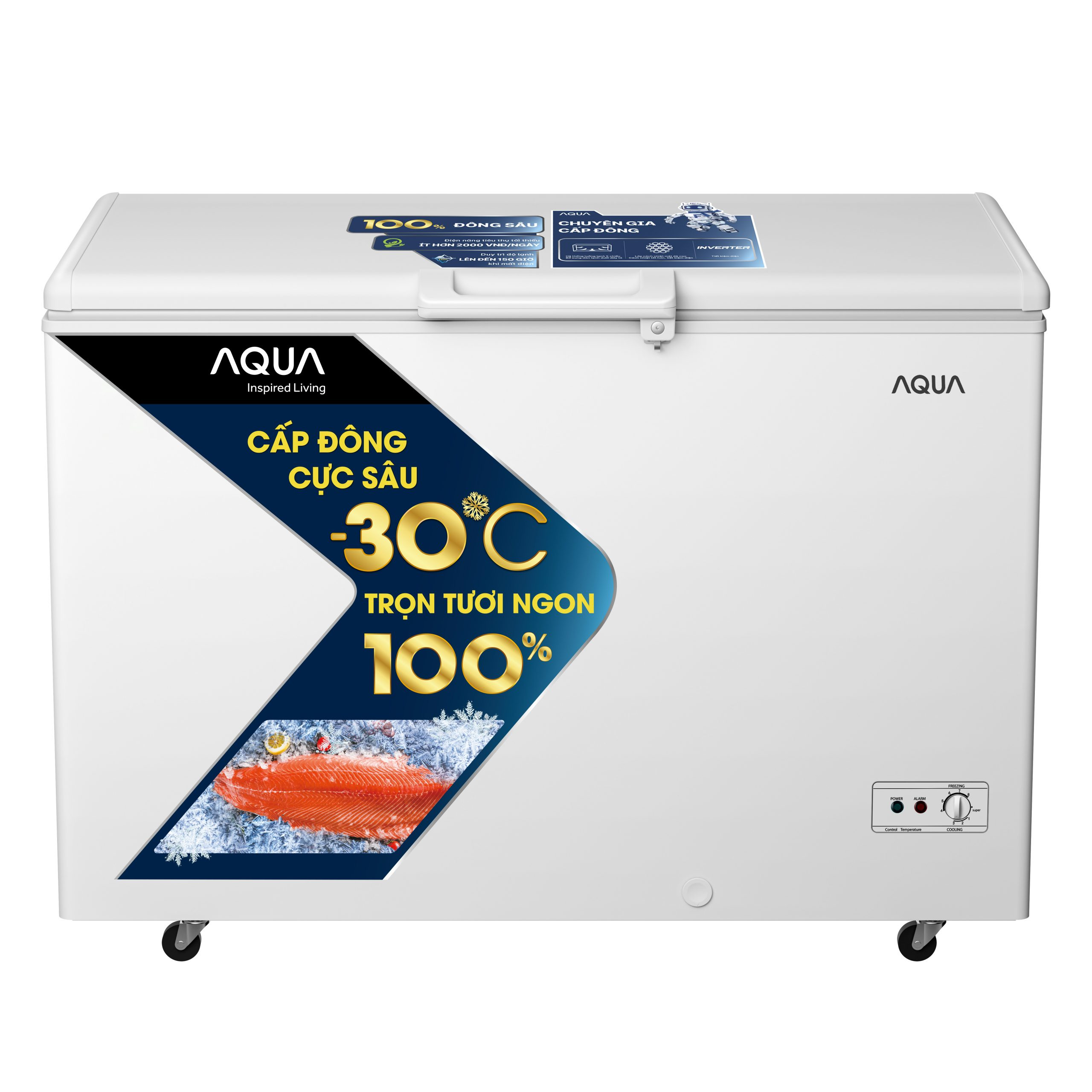 Tủ bảo quản Aqua 1 ngăn 379L AQF-C4801EN dàn nhôm