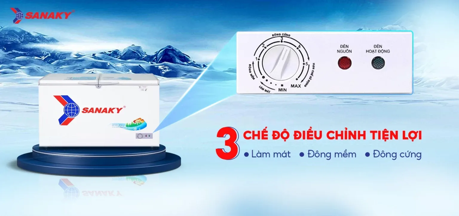 Tủ bảo quản Sanaky 280 lít VH-2899A1, 1 ngăn đông