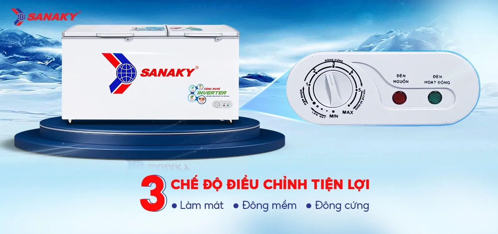 Hệ thống điều khiển 3 chế độ linh hoạt