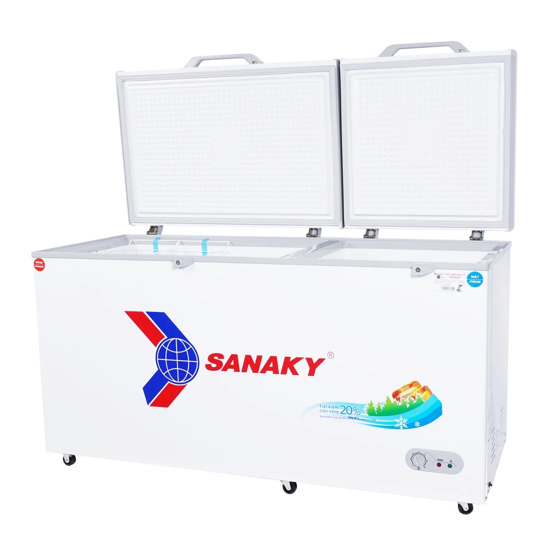 Tủ bảo quản Sanaky 669 lít VH-6699W1, 2 ngăn đông mát
