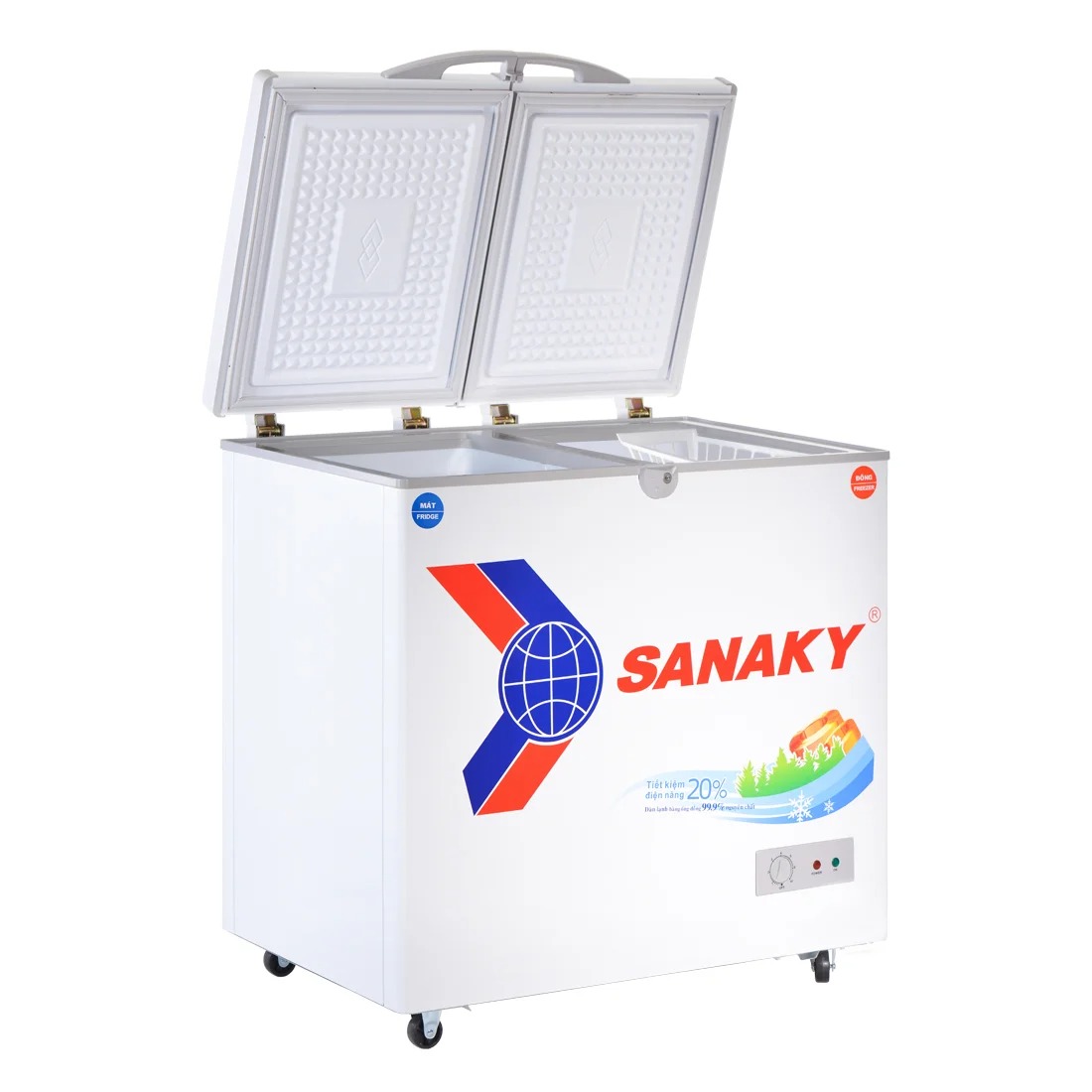 Tủ bảo quản Sanaky 220 lít VH-2899W1 - 2 ngăn đông, mát