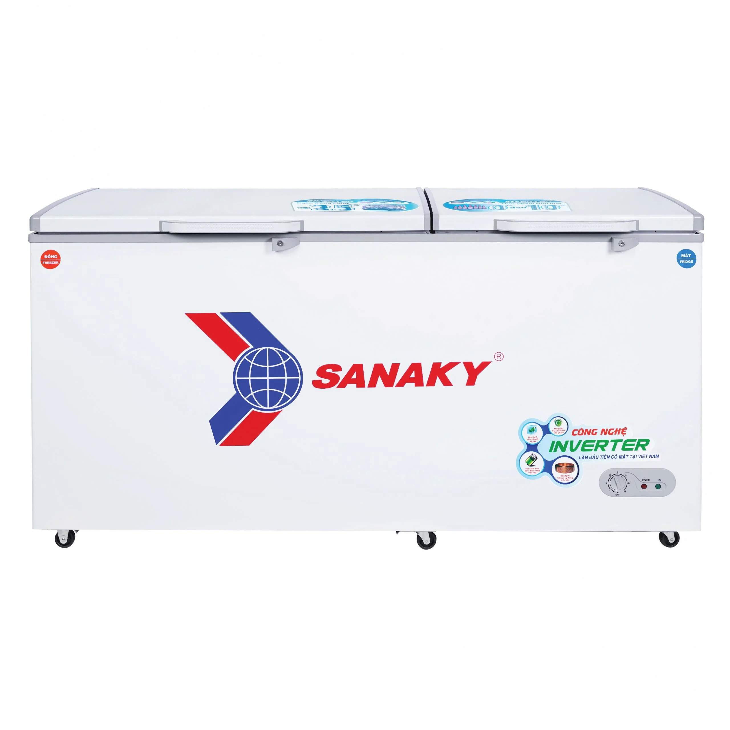 Tủ bảo quản 2 ngăn Sanaky 660L VH-6699W3, Inverter