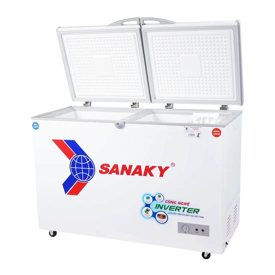 Tủ bảo quản Sanaky 400 lít VH-4099W3, inverter, 2 ngăn 2 cánh