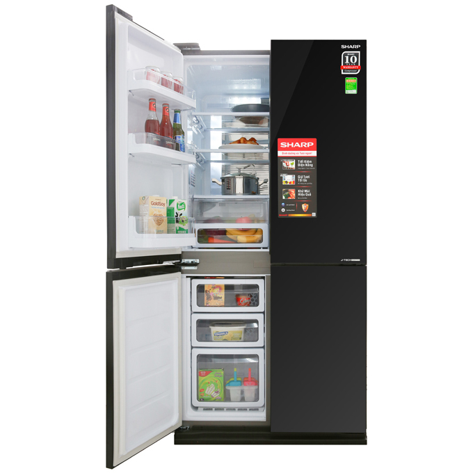 Tủ lạnh Sharp Inverter 678 lít SJ-FX688VG-BK