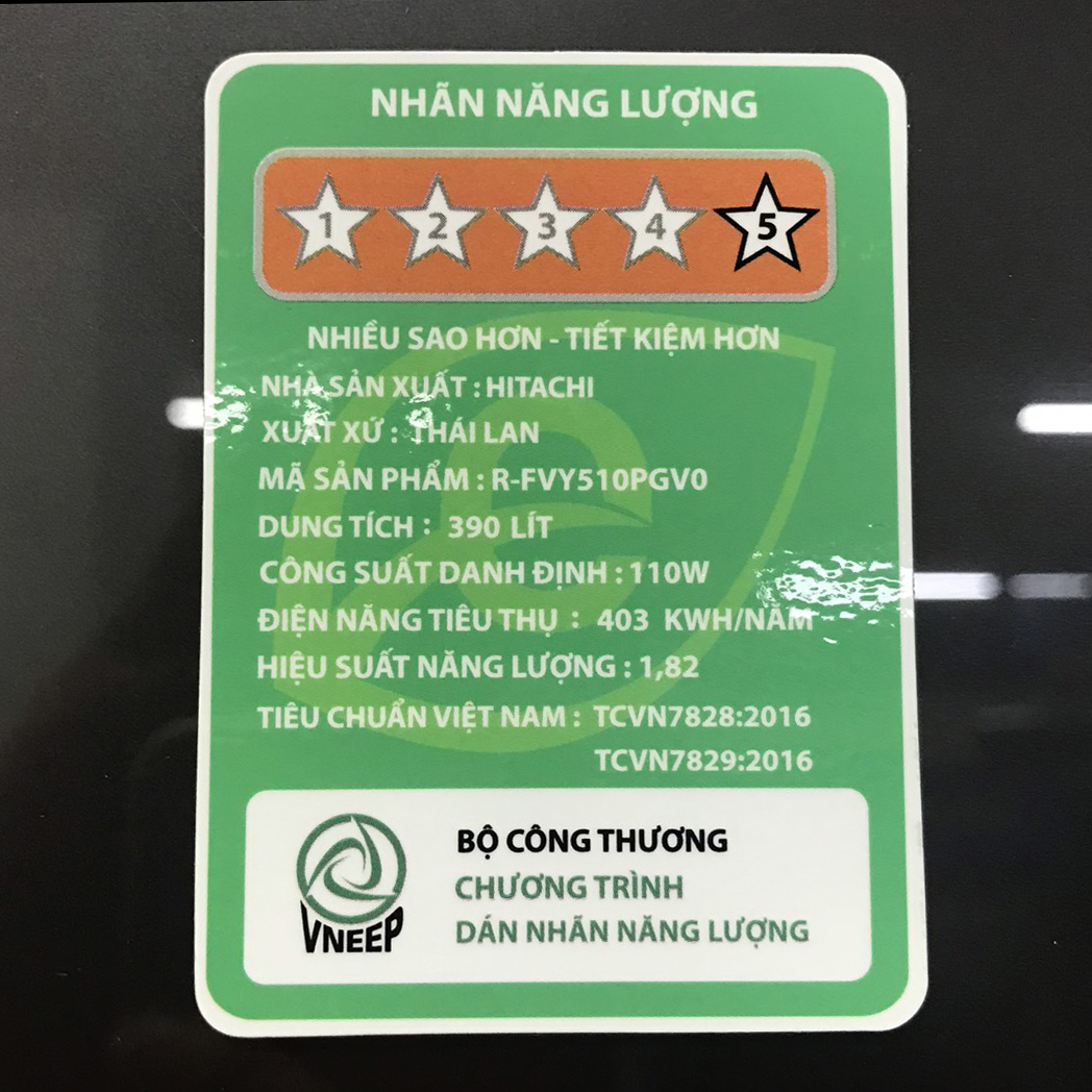 Tủ lạnh Hitachi 390 Lít R-FVY510PGV0(GBK)
