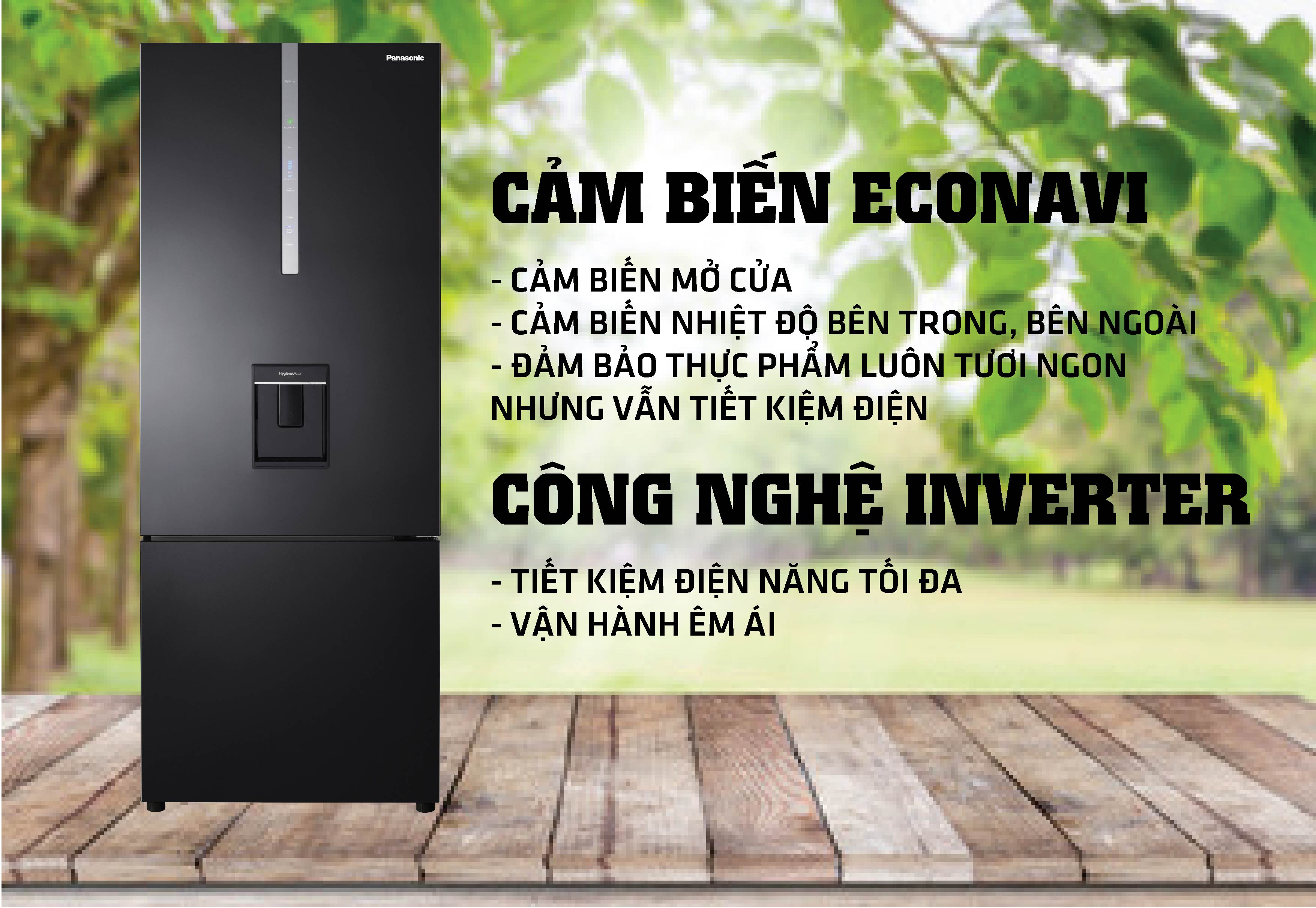 cảm biến Econavi và inverter tiết kiệm điện