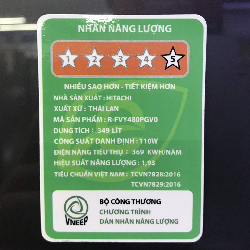 Tủ lạnh Hitachi inverter 349 Lít R-FVY480PGV0(GMG)