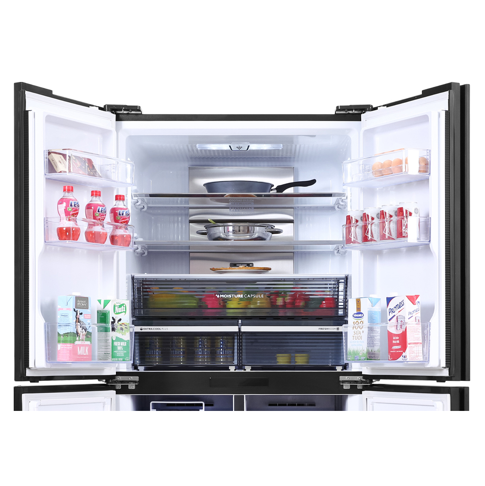 Tủ lạnh Sharp 4 cánh inverter 639L SJ-FXP640VG-BK