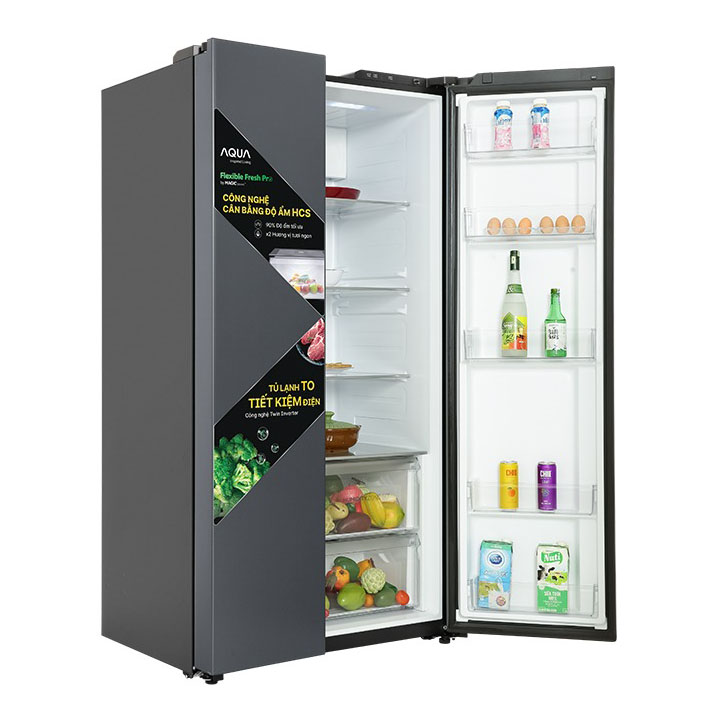 Tủ lạnh Aqua inverter 646L AQR-S682XA(SLB)