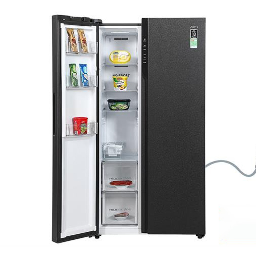 Tủ lạnh Side by side Aqua Inverter 570L AQR-S612XA(CBC)