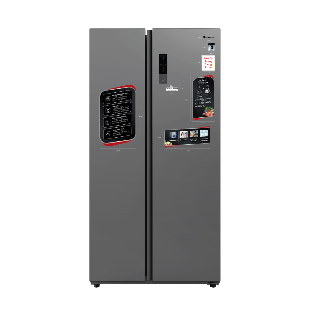 Tủ lạnh Aconatic 2 cánh 525 lít AN-FR5250S