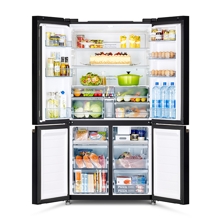 Tủ lạnh Hitachi 4 cánh Inverter 645 lít R-WB700PGV4(GBK)