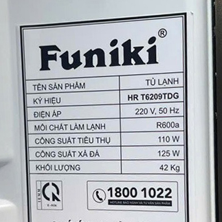 Tủ lạnh ngăn đá trên Funiki 209 lít HR-T6209TDG