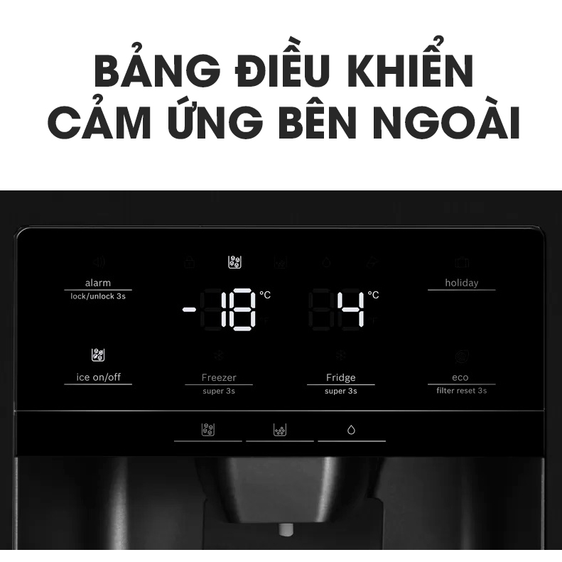 Tủ lạnh Bosch 4 cánh Inverter 574 lít KFI96AXEA Serie 6