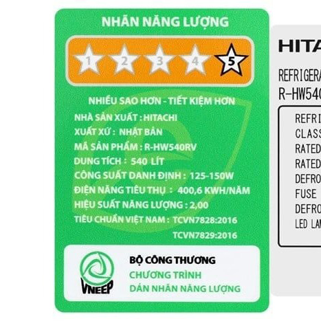 Tủ lạnh Hitachi Inverter 540 lít Multi Door R-HW540RV(X)